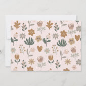 Invitation Fille de la fée rose rouille photo d'anniversaire (Dos)