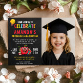 Invitation Fille de la fête d'études préscolaires modifiable