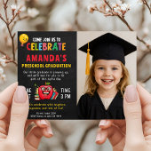 Invitation Fille de la fête d'études préscolaires modifiable