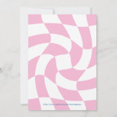 Invitation Fille de la fête du coureur, Fête du bois, Fille d (Dos)