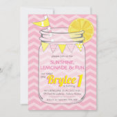 Invitation Fille de la Lemonade (Devant)