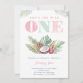 Invitation Fille de la plage sauvage hawaïenne tropicale Prem (Devant)