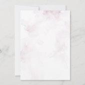 Invitation Fille de la première communion florale rose priant (Dos)