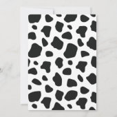 Invitation Fille de la vache sainte 1er anniversaire (Dos)