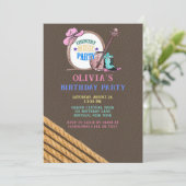 Invitation Fille de musique country fête d'anniversaire (Debout devant)