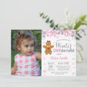 Invitation Fille de Noël des Antilles d'hiver 1er anniversair (Debout devant)