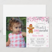 Invitation Fille de Noël des Antilles d'hiver 1er anniversair (Devant / Derrière)