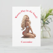 Invitation Fille de plage de Bikini Thunder_Cove (Debout devant)
