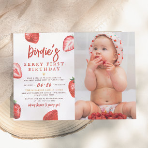 Invitation Fille de première année de fête d'anniversaire de