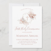 Invitation fille de première communion (Devant)