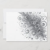 Invitation Fille de Quinceañera violette et argentée (Dos)