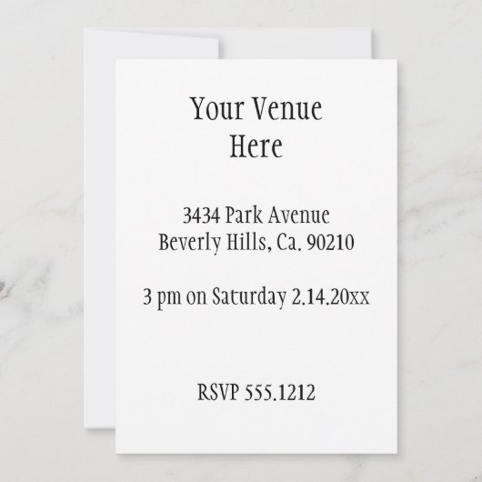 Invitation Fille de RC (Dos)