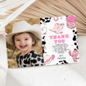 Invitation Fille de rodéo occidental premier anniversaire pho