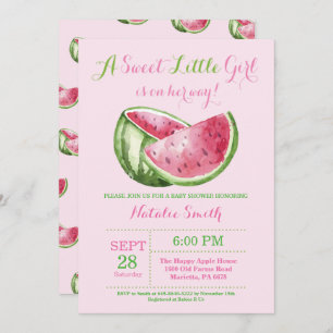 Invitation Fille de rose d'invitation de baby shower de