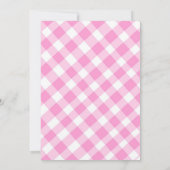 Invitation Fille de rose d'invitation de baby shower de (Dos)