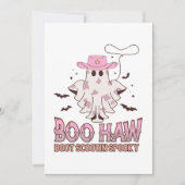 Invitation Fille de vache Éffrayant Funny Halloween occidenta (Devant)