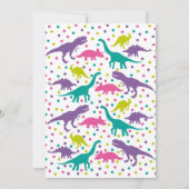 Invitation Fille Dinosaur Anniversaire