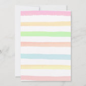 Invitation Fille d'invitation à la fête au bord de la piscine (Dos)