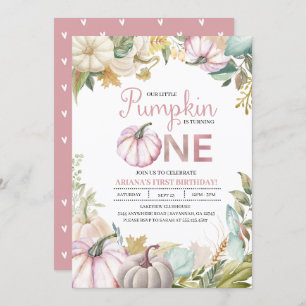 Invitation Fille d'invitation d'anniversaire d'automne de