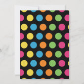 Invitation Fille d'invitation de fête d'anniversaire de danse (Dos)