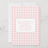 Invitation Fille du Baby shower de la vache Sainte (Dos)
