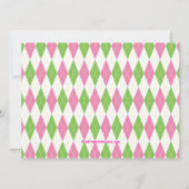 Invitation Fille du temps par-Tee (Dos)