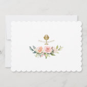 Invitation Fille élégante de la photo Coupe d'or Sainte Commu (Dos)