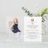 Invitation Fille élégante de la photo Coupe d'or Sainte Commu (Debout devant)