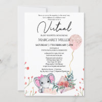 Fille Elephant Gold Parties scintillant Ballons Do