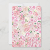 Invitation Fille éléphant Mots de sagesse de douche (Dos)