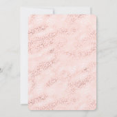 Invitation Fille Empreinte de léopard en verre rose Ombre (Dos)