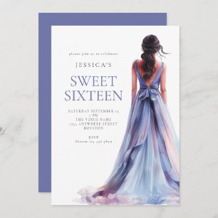 Invitation Fille en Lilac robe sucré 16 Anniversaire fête