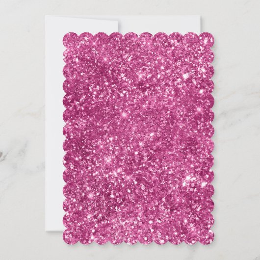 Invitation Fille en rayures roses (Dos)