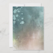 Invitation Fille enchantée de sirène magique Anniversaire (Dos)