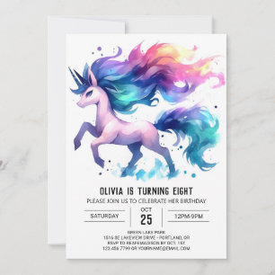 Invitation Fille Enfants Cheval Anniversaire