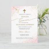 Invitation Fille espagnole Première Sainte Communion Primera (Debout devant)