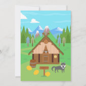 Invitation Fille et garçon viking sur une fête d'anniversaire (Dos)