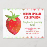 Fille Eté Anniversaire Berry Special Strawberry Cu