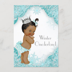 Invitation Fille ethnique Winter Onederland Fête d'anniversai