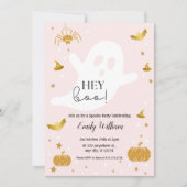 Invitation Fille Fantôme Halloween Anniversaire N'Importe Que (Devant)