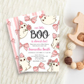 Invitation Fille Fantôme Petit Boo Halloween Baby shower