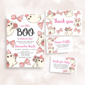 Invitation Fille Fantôme Petit Boo Halloween Baby shower