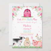 Invitation Fille ferme Anniversaire (Devant)