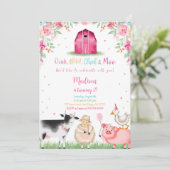 Invitation Fille ferme Anniversaire (Debout devant)