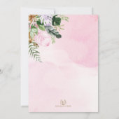 Invitation Fille Fête Animaux Wild Jungle Safari Anniversaire (Dos)