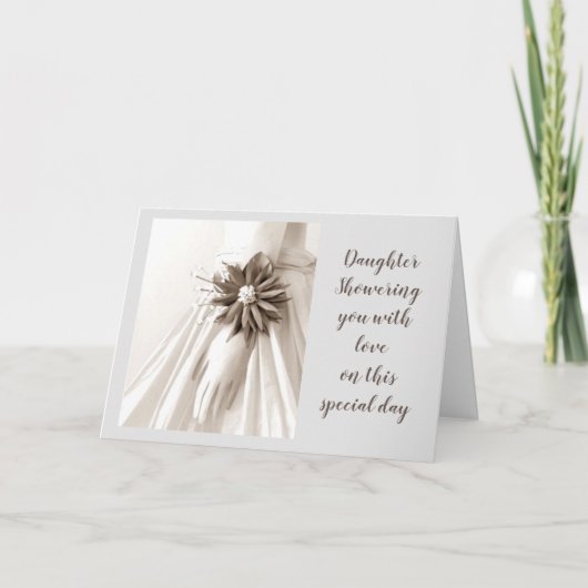 INVITATION **FILLE** FÊTE DES MARIÉES - AMOUR DE DOUCHE À VOU (Devant)