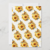 Invitation Fille florale Anniversaire | 3e anniversaire (Dos)