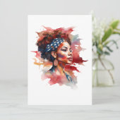 Invitation Fille forte Histoire noire forte Afrique (Debout devant)