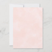 Invitation Fille Fox Aquarelle Baby shower Floral (Dos)