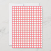 Invitation Fille fraise 1er anniversaire | Premier Berry Swee (Dos)